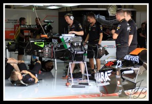 Force India Pit - 3 July-R